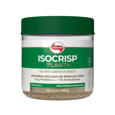 7898665435793 Vitafor Isocrisp Plant Proteína Vegetal Crocante 240g | 15g Proteína por Dose