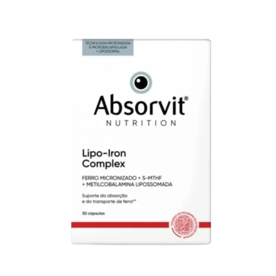 7635896 Absorvit Nutri Lipo-Iron Complex 30 Caps | Ferro + Vitamina C