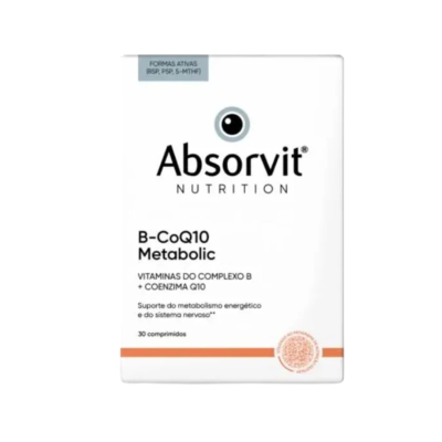 7635771 Absorvit B-CoQ10 Metabolic 30 Comp | Energia + Sistema Nervoso