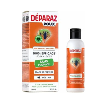 Deparaz Champô Tratamento Anti-Piolhos 150ml | 100% Eficaz