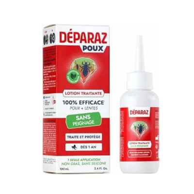 7611590 Déparaz Loção Tratamento Anti-Piolhos 100ml | Ponta Cânula