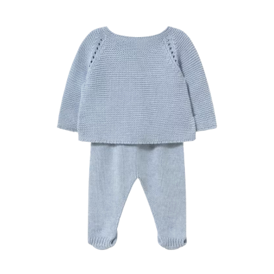 Tous Baby Conjunto de Malha Bebé Tricot Azul 0-1M | Presente recém nascido| Farmácia d'Arrábida