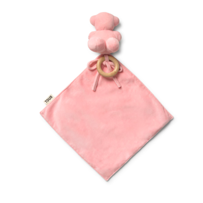 8434134493957 Tous Baby Manta de Companhia Rosa com Doudou | 25x25cm
