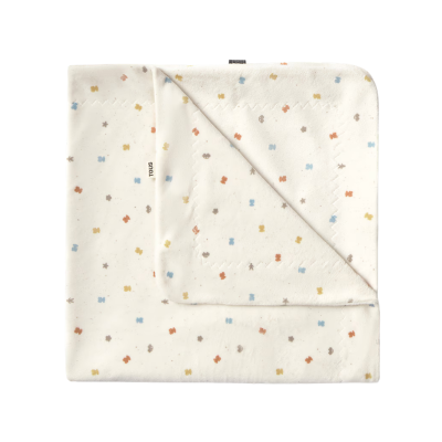 Tous Baby Manta Bebé de Pelo Curto Ursos Multicor 75x75cm