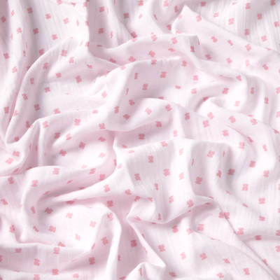 Tous Baby Musselina Bebé de Algodão Ursos Rosa 98x118cm | Farmácia d'Arrábida