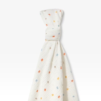 Tous Baby Musselina Bebé de Algodão Ursos Multicor 98x118cm | Farmácia d'Arrábida