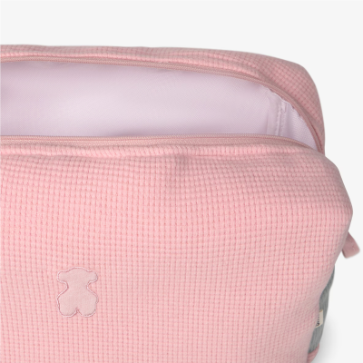 Tous Baby Nécessaire Rosa com Urso Bordado 26cm | Farmácia d'Arrábida