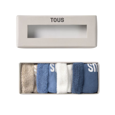 Tous Baby Conjunto 4 Pares de Meias Bebé Azul 6-12M | Farmácia d'Arrábida