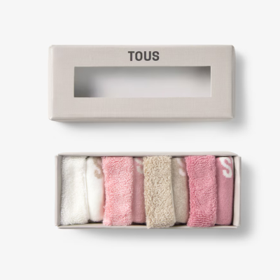 Tous Baby Conjunto 4 Pares de Meias Bebé Rosa 6-12M | Farmácia d'Arrábida