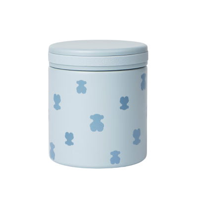 Tous Baby Mini Brunch Termo Fluffy com Revestimento Cerâmico Ursos Azul 400ml
