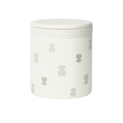 8434134553781 Tous Baby Mini Brunch Termo Fluffy com Revestimento Cerâmico Ursos Bege 400ml