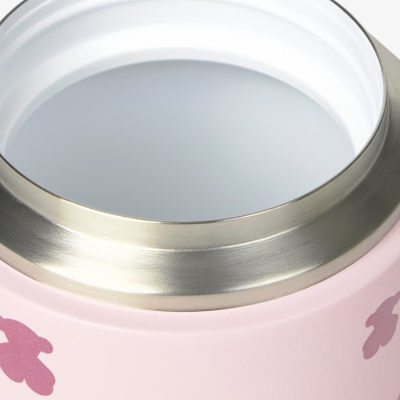 Tous Baby Mini Brunch Termo Fluffy  Revestimento Cerâmico Ursos Rosa 400ml | Farmácia d'Arrábida