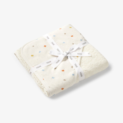 Tous Baby Capa de Banho Bebé Ursos Multicor 75x75 cm | Farmácia d'Arrábida
