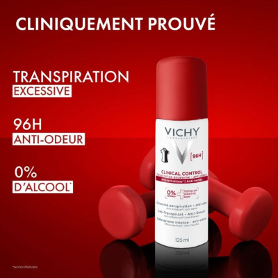 Vichy Clinical Control 96h Desodorizante Spray 125ml | Farmácia d'Arrábida