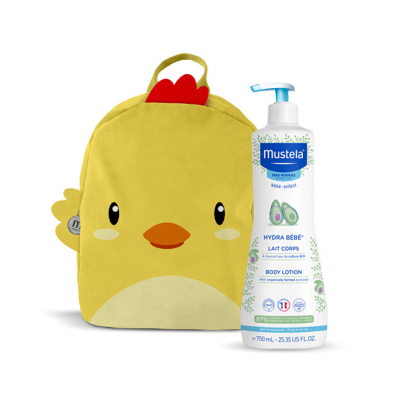 Mustela Leite Corporal Bebé 750ml + OFERTA Mochila Pintainho