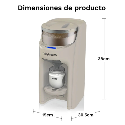Baby Brezza Formula Pro Advanced Bege Preparador Biberões e Dispensador Fórmula | Farmácia d'Arrábida