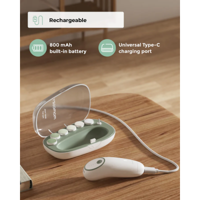 Momcozy Lima Elétrica para Unhas do Bebé Verde | Farmácia d'Arrábida