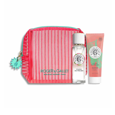 7587568 Roger & Gallet Fleur de Figuier Água Perfumada 30ml + Gel Banho 50ml Oferta Bolsa Verão