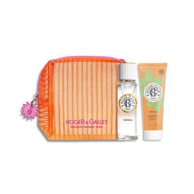 7587576 Roger & Gallet Néroli Água Perfumada 30ml + Gel Banho 50ml Oferta Bolsa Verão
