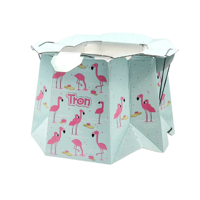 5903240903078 Tron Bacio Infantil Descartável Flamingos | Prático e Higiénico