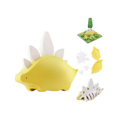 6971018971535 Halftoys Dino Friends Stegosaurus Puzzle 3D Magnético +3 Anos