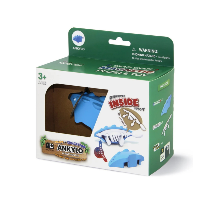 Halftoys Dino Friends Ankylosaurus Puzzle 3D Magnético | Farmácia d'Arrábida