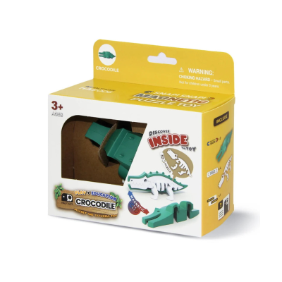 Halftoys Savannah Friends Croco Puzzle 3D Magnético +3 Anos | Farmácia d'Arrábida