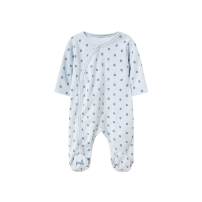 Tous Baby Babygrow Cruzado Algodão Ursos Azul 0-1M