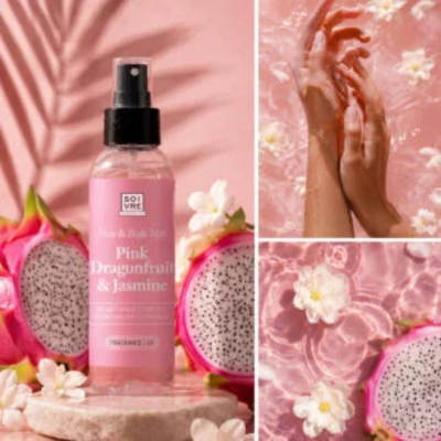 Soivre Cosmetics Pink Dragonfruit & Jasmine Nº68 Bruma Perfumada Cabelo e Corpo 100ml | Farmácia d'Arrábida