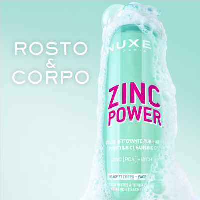 Nuxe Zinc Power Gel de Limpeza Purificante 400ml | Farmácia d'Arrábida