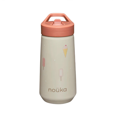 Noüka Garrafa Plástico Tampa Flip-Top Palhinha 400ml Gelado | Farmácia d'Arrábida
