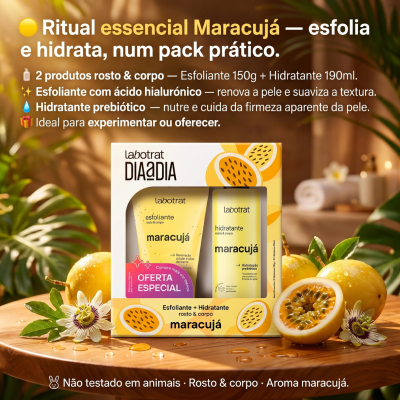 Labotrat Dia a Dia Pack Maracujá Esfoliante + Hidratante | Farmácia d'Arrábida