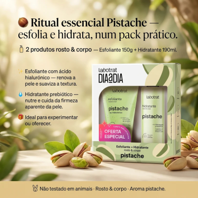 Labotrat Dia a Dia Pack Pistache Esfoliante 150g + Hidratante 190ml | Farmácia d'Arrábida