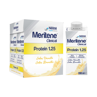 Meritene Clinical Protein 1.25 Baunilha 4x200ml | Oncologia, Desnutrição ou risco de desnutrição, Pós-operatório,