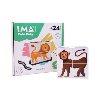 7804681191001 IMA Cube Baby Animals 4 Peças | Cubos Magnéticos