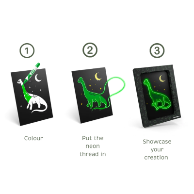 Kidywolf Kidyneon Dino Kit Decoração Luminosa de Parede | Farmácia d'Arrábida