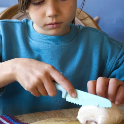 Klyv Classic Faca de Cozinha Infantil Azul +3A | Farmácia d'Arrábida
