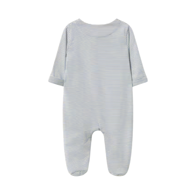 Tous Babygrow Bebé Riscas Azuis com Abotoado Frontal 1-3m | Farmácia d'Arrábida