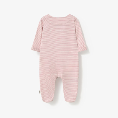 Tous Babygrow Bebé Riscas Rosa com Abotoado Frontal 0-1m | Farmácia d'Arrábida