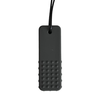 9343900014441 Jellystone Colar Mordedor Silicone Bloco Cinzento | Para Ansiedade Infantil