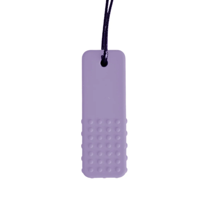 9343900014472 Jellystone Colar Mordedor Silicone Bloco Roxo | Para Ansiedade Infantil