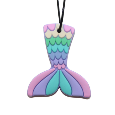 9343900011914 Jellystone Colar Mordedor Silicone Sereia Pastel
