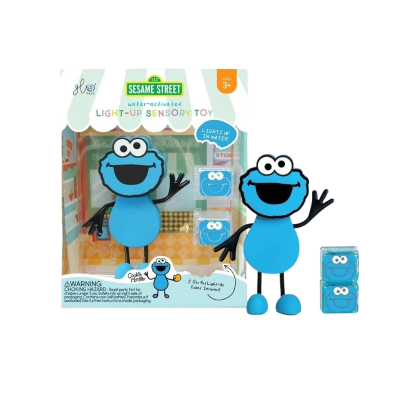 0850016823410 GloPals Monstro das Bolachas Boneco + 2 Cubos Luminosos para Água