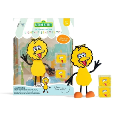 850016823403 GloPals Poupas Rua Sésamo Boneco + 2 Cubos Luminosos para Água