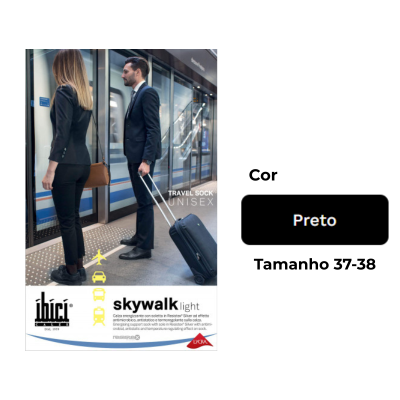 Ibici 70 Skywalk Light Meia Homem AD pelo Joelho 37-38 Preto | Farmácia d'Arrábida