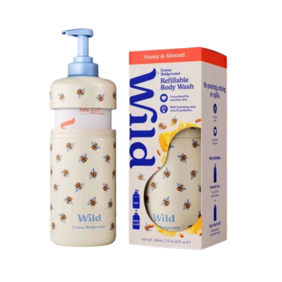5061103350299 Wild Gel de Banho Mel & Amêndoa Caixa + Recarga 300ml
