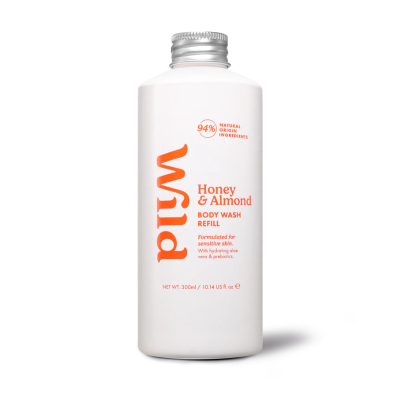 5060968415365
 WILD Gel de Banho Natural Recarga Mel e Amêndoa 300ml