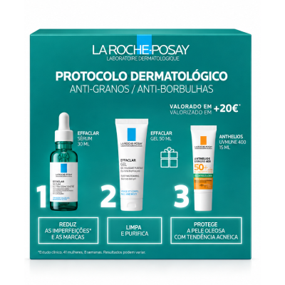La Roche-Posay Effaclar Sérum Coffret Xmas26 Anti-Imperfeições | Farmácia d'Arrábida