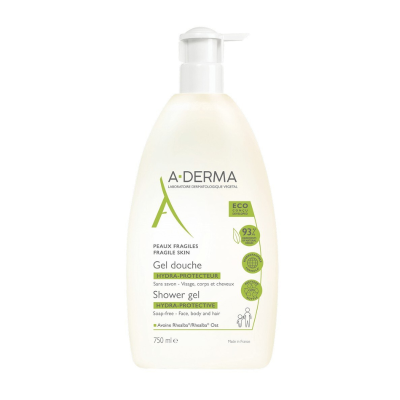 6063628 A-DERMA Gel de Duche Hidra-Protetor 750ml | Pele Sensível