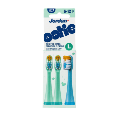 7616045 Jordan Ootie Recarga Escova Elétrica L Verde e Azul x3 6-12 Anos